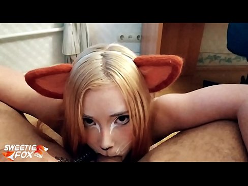 ❤️ Kitsune swallow dick agus cum ina bhéal ❤️❌  Físeán porn  linn